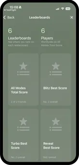 CalcItUp leaderboards for all modes, Blitz, Turbo and Reveal